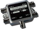 VOR GS DUAL DIPLEXER/BNC Female Connector, 108-118 MHz and 329-335 MHz, 50 Ohms, 2 Hole Mount & a Aluminum Finish. 