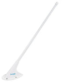 FM 2 METER WHIP ANTENNA/BNC Female Connector, 148-174 MHz, 50 Ohms, 50 Watts, 4 Hole Mount, Airspeed 450 Knots & a White Finish. 