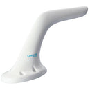 VHF ANTENNA/Bent blade, extended band, 6 Hole Mount, 118-154 MHz, 50 Ohms, BNC Female Connector & a White Finish. 