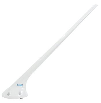 VHF WAAS GPS COMBO ANTENNA/TNC Connector and BNC Connector, 26.5 dB Gain, 4 Hole Mount & a White Finish. 