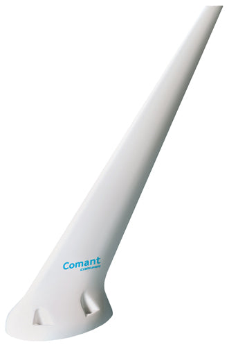VHF BLADE ANTENNA/BNC Female Connector, 118-137 MHz, 4 Hole Connector & a White Finish. 