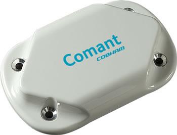 WAAS GPS XM COMDAT ANTENNA, TNC/blue and TNC/red (female), 25 dB gain, Shape: oval, Color: glossy white