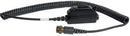SWITCH and CABLE ASSEMBLY/Black case with large clothing clip, TJT-120 jack, momentary lock ICS key slide, PTT (push-to-talk) transmit key switch, without mic interrupt, 6' coil cable with PT06A10-6P type plug. 