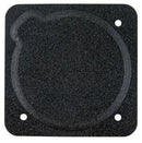 RADIO COVER PLATE/3-1/8 cutout, black plastic, flame retardant. For use with altimeter or VSI.