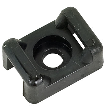 CABLE TIE MOUNT/Black, .15 hole diameter, .2 max tie width. For use with 18 lb-50 lb cable ties. (Works with T18 cable tie)