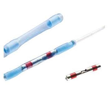 MINI-SEAL CRIMP SPLICE/Female, red, Inside diameter: 2.16 mm X .64 mm. For use with 26-20 gauge wire.