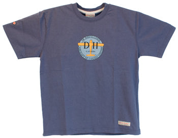 DEHAVILLAND T-SHIRT/washed blue/short sleeve/large