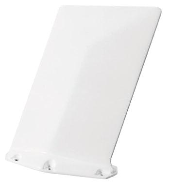 VHF COMM BLADE/ 118-137 MHz, BNC Female Connector, 6 Hole Mount & a White Finish. 