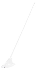 VHF COMM ROD ANTENNA/118-137MHz, BNC Female Connector, 3 Hole Mount, & a White Finish. 