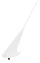 VHF COMM BROADBAND ANTENNA/ 118-137 MHz, BNC Female Connector, 4 Hole Mount & a White Polyurethane Finish. 