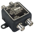 TRIPLEXER/Dual VOR, single GS, (4) BNC Connector, 2 Hole Mount & a Black Finish. 