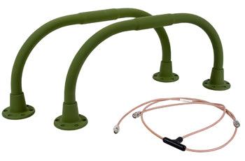 VOR/LOC BALANCED LOOP ANTENNA/TOWEL BAR GREEN