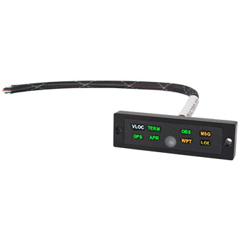 WAAS GPS ANNUNCIATOR PANEL/11-32 VDC, Dual Led for each annunciator, photocell and discrete dimming. For 14V and 28VDC Aircraft. Includes Install kit. 
