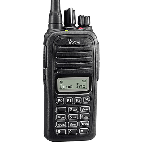 VHF TRANSCEIVER/136-174 MHz, 128 channel, LCD full DTMF keypad. For use with BC-213 charger.