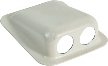 DUAL JACK HOUSING/2 hole, surface mounted/Beige/For use with NEXUS TJT-120