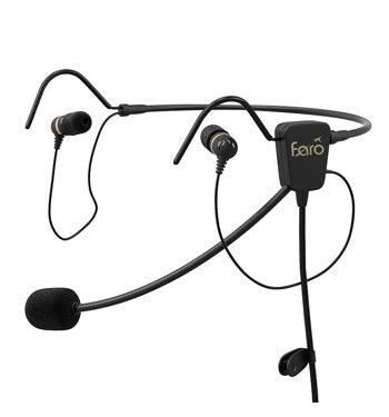 AIR IN-EAR HEADSET/Noise reduction, noise cancelling electret mic, 30dB noise reduction, music input, dual volume control. 3 year warranty