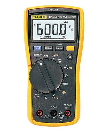 ELECTRICIANS DIGITAL MULTIMETER/CAT III 600 V safety rating, VoltAlert technology, AutoVolt automatic AC/DC voltage selection, low input impedance, LED backlight. Includes Calibration. 