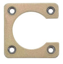 NUT RING/Shell size 10/7, 4-40 Aluminum alloy-anodized, self locking nut, steel cadmium plated.