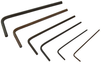 HEX WRENCH KIT/Contains: 028, .035, .050, 1/16, 5/64, 3/32 hex keys