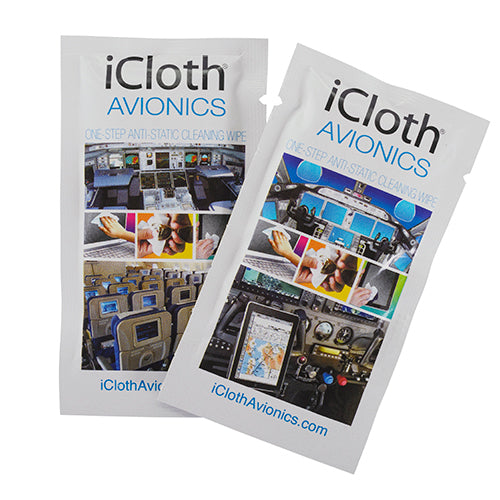 iCLOTH AVIONICS WIPES/Touchscreen and computer cleaning wipes. Box of 500 