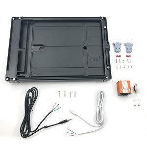 smartPanel Mount and Panel USB Port Package for Apple iPad Mini (1-4): Dual 2.7 amp Power Supply (Powers Mount Plus a Single Panel Mounted 2.7 amp USB Port). Kit consists of part's