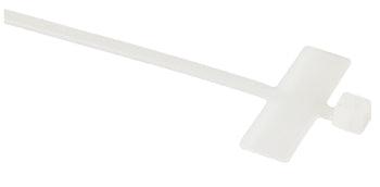 IDENTIFICATION CABLE TIE/Natural, 3.9 long, 0.98 width, 18 lb. strength. MS3368-5-9E. 