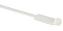 IDENTIFICATION CABLE TIE/Natural, 8 long, 1.10 width, 50 lb. strength. MS3368-1-9A. 