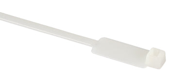 IDENTIFICATION CABLE TIE/Natural, 8 long, 1.10 width, 50 lb. strength. MS3368-1-9A. 