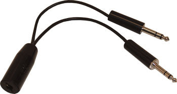 HEADSET ADAPTER CABLE/Helicopter to General Aviation (mic/phone) Adapter/Converts helicopter U-174/U or U-93A/U to general aviation headset. 9 inches in length.