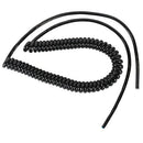 COIL CORD MULTI-CONDUCTOR CABLE/Retractable, 6 conductor color-coded conductors, 28 AWG shielded. 6 feet extended, 12 inches retracted, 28 gauge.