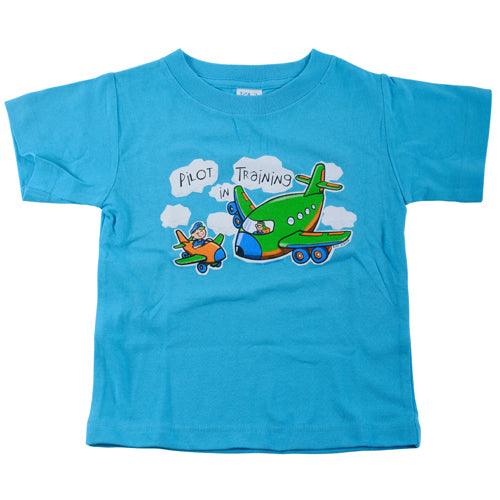 PILOT IN TRAINING T-SHIRT/Blue, kids size 2T