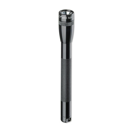 MINI MAG-LITE FLASHLIGHT HANG PACK/Black, includes: flashlight, pocket clip and 2 ea AAA alkaline battery.