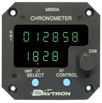 CHRONOMETER/DIGITAL CLOCK, GMT, LT & ET, 28 VOLT, NIGHT VISION COMPATIBILITY, GREEN A.  
