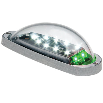 LED WINGTIP NAV LIGHT ASSEMBLY/Microburst, 14 VDC, Green, CometFlash 180 degree LED strobe and rear facing white Nav.