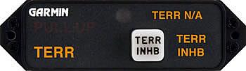 TAWS (Terrain Awareness Warning System) ANNUNCIATION CONTROL UNIT/28V, Horizontal. 