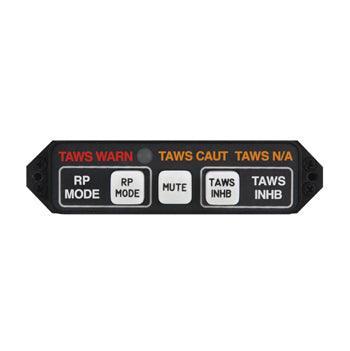 HTAWS (Helicopter Terrain Awareness Warning System) ANNUNCIATION CONTROL UNIT/28V, 5V Lighting, Horizontal. For use with Garmin 430W/530W.