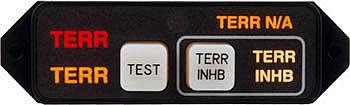 TAWS (Terrain Awareness Warning System) ANNUNCIATION CONTROL UNIT/28V, Horizontal. For use with Honeywell KGP 560/860. 