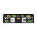 ANNUNCIATION CONTROL UNIT/Control head only. 28V, Horizontal. For use with Garmin GPS-400/500, GNC-420/520 and GNS-430/530 models. 