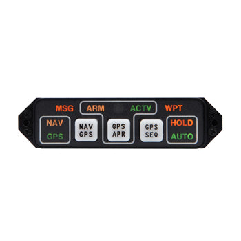 ANNUNCIATION CONTROL UNIT/Control head only. 28V, Horizontal. For use with Garmin GPS155XL and GNC300XL models. 