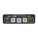 ANNUNCIATION CONTROL UNIT/28V, Horizontal, with Remote Relay. For use with Garmin GPS155XL and GNC300XL models. 