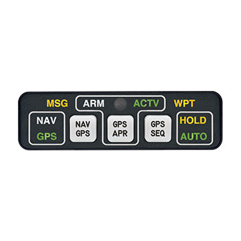 ANNUNCIATION CONTROL UNIT/28V, Horizontal, with Remote Relay. For use with Garmin GPS155XL and GNC300XL models. 
