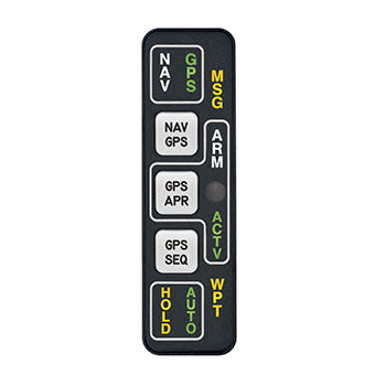 ANNUNCIATION CONTROL UNIT/14V, Vertical, with Remote Relay. For use with Garmin GPS155XL and GNC300XL models. 