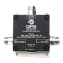 MIL-SPEC SPLITTER/Ruggedized mil-spec networked GPS splitter, 2 outputs, amplified, high, isolation, power military DC with surge, suppression, - T/5/MC