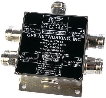 HI-ISOLATION AMPLIFIED ANTENNA SPLITTER with TNC connector