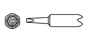 SOLDER TIP/Chisel shape, .063x.372, for use with micro soldering pencil, NT series.
