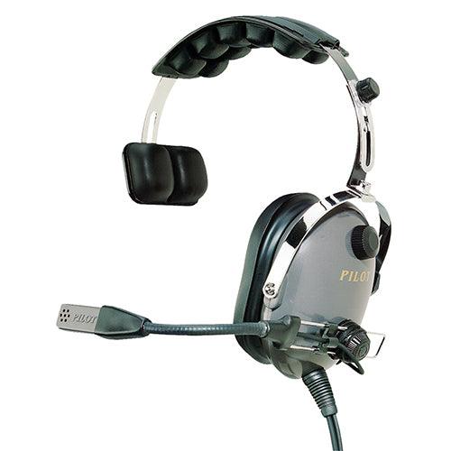 PILOT USA HEADSET/SINGLE SIDED/PA-7 NOISE CANCELLING ELECTRET MIC/HALF METAL/HALF FLEX BOOM/3 YEAR WARRANTY