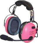 PILOT USA HEADSET/CHILD(GIRL)/MONO/STEREO/FLEX BOOM/AUDIO IN/PINK EAR CUPS