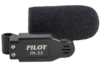 ELECTRET NOISE CANCELING MICROPHONE/Black, amplified, use with DC voltage supply of 9-28 volts, includes foam windscreen.