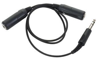 DUAL HEADPHONE Y ADAPTER/2ft Long