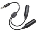 GENERAL AVIATION TO HELICOPTER HEADSET ADAPTER/converts M642/4-1 (PJ-055) and M642/5 (PJ-068) plugs to U-174/u